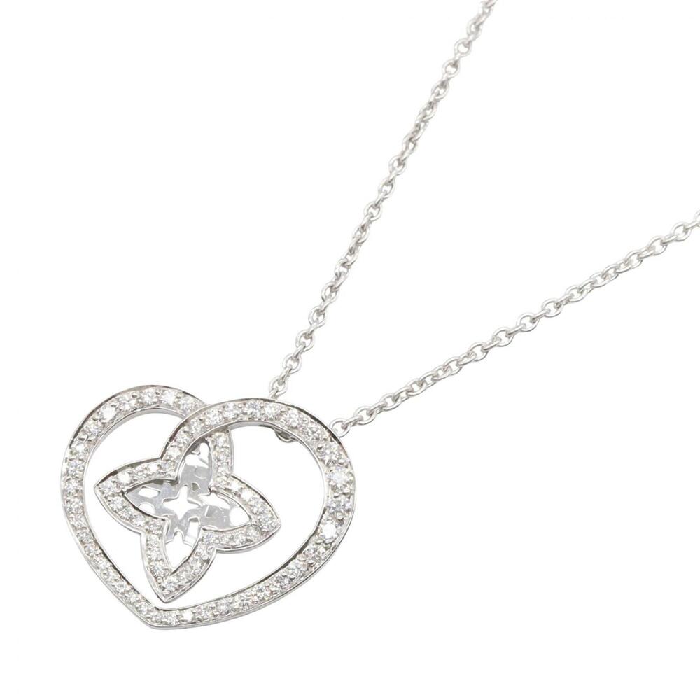 Louis Vuitton Pendant Cool Diamond Necklace, 18K White Gold (18KWG), Diamond,...